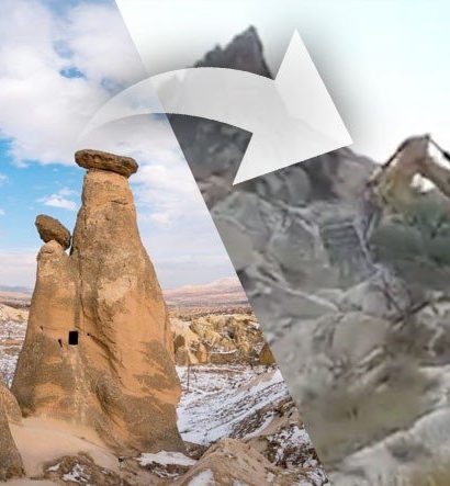 Oluşması Milyonlarca Yıl Süren Kapadokya’daki Peri Bacalarının Yok Edildiği İddiası İnfial Yarattı: İşte Tartışmaların Özeti