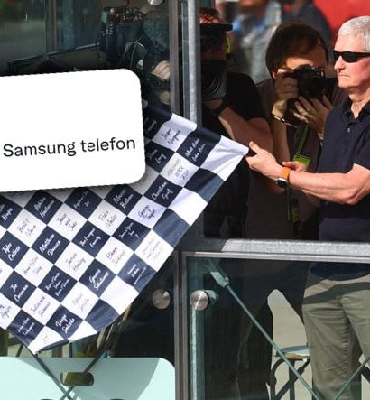 Ruhunu Evde Bırakmış Gibi: Apple CEO'su Tim Cook'un Formula 1 Damalı Bayrağını Salladığı Tuhaf Video